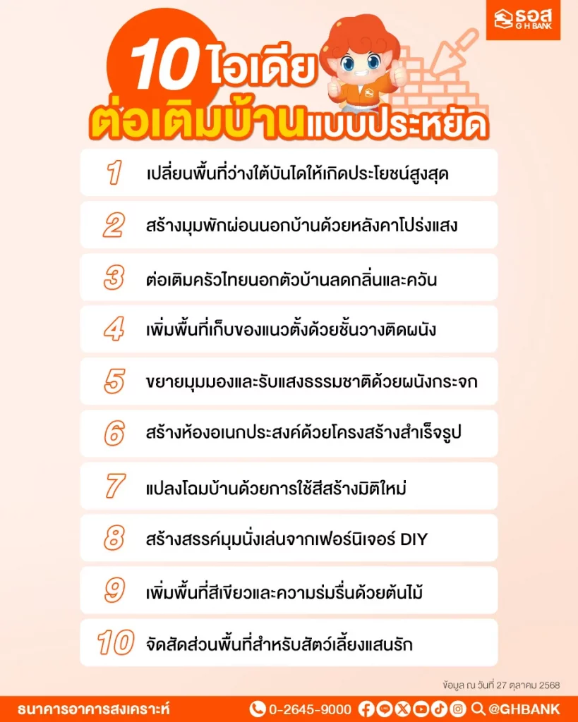 ไอเดียต่อเติมบ้าน